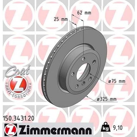 Brake Disc - Standard/Coated,150343120